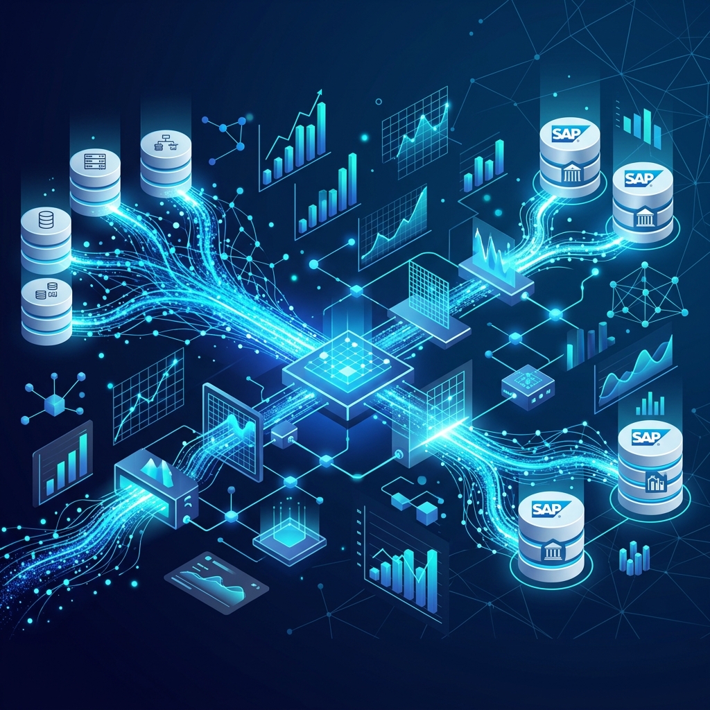 Data Migration & Transformation Illustration
